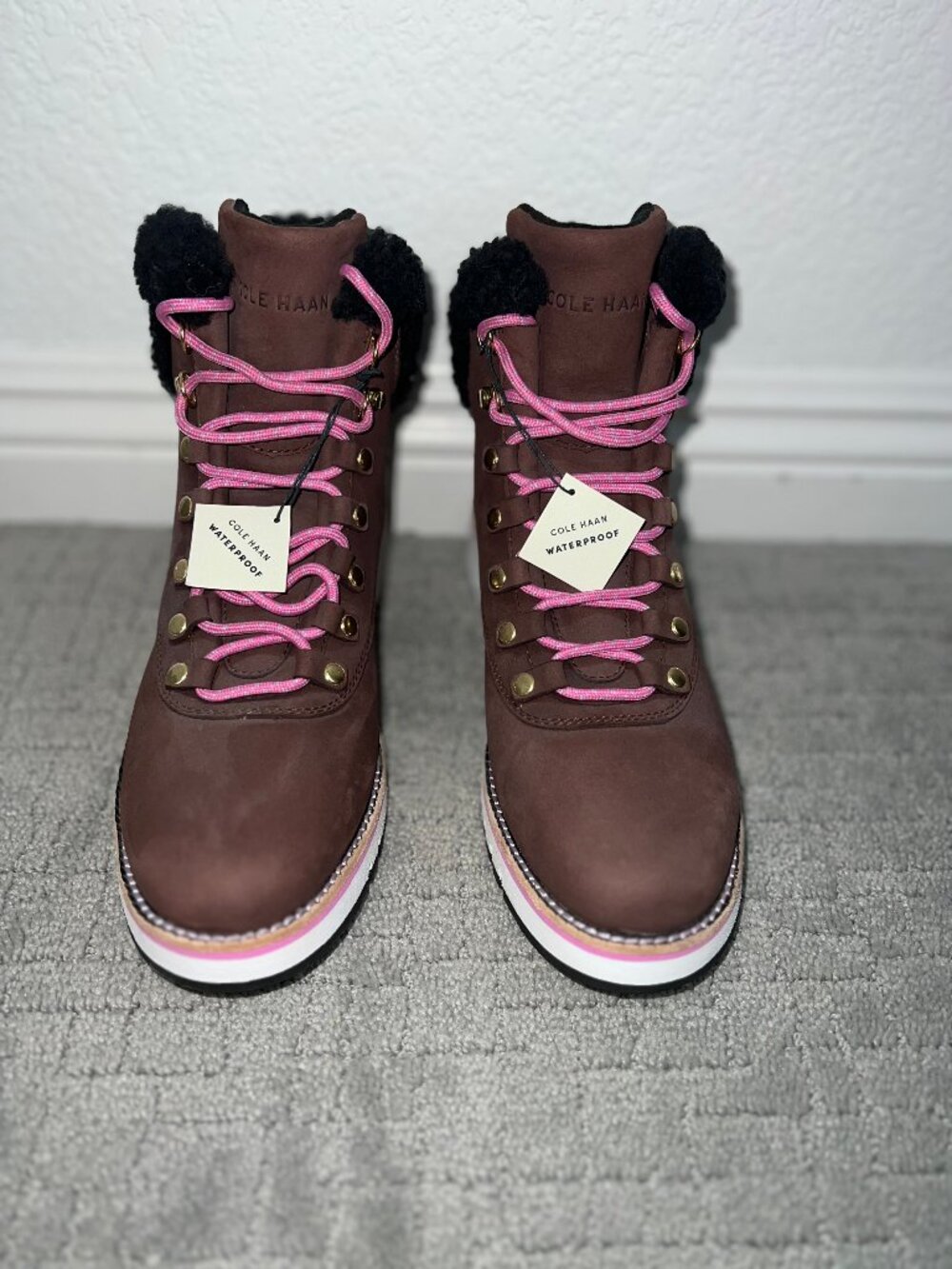 Cole Haan ZERØGRAND Explore Women's Boots | Never Worn | Shearling Collar